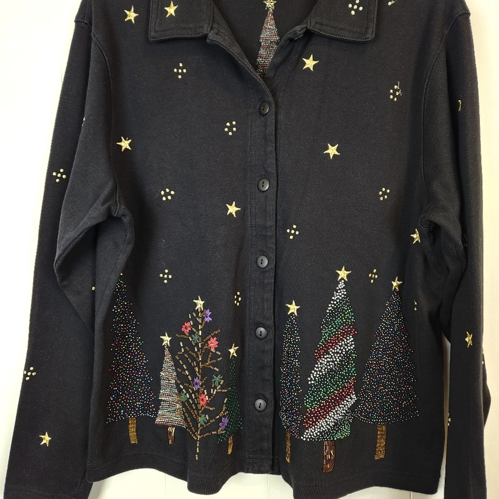 Bechamel Christmas Tree Sweater Size L